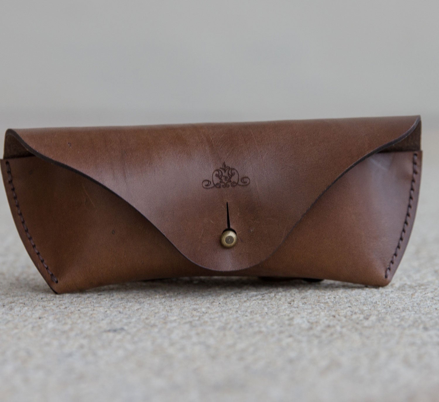 Brillenetui in Kastanie